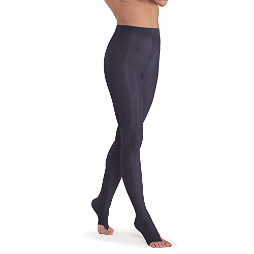 Collant femme jambes lourdes Venere 70 deniers bleu foncé sans orteils