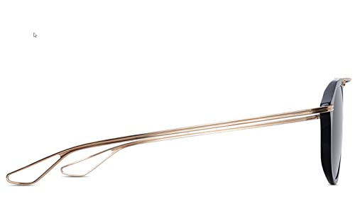 Dita KOHN DTS119-49-04AF Sunglasses Black - White Gold w/Dark Grey - AR 49mm3