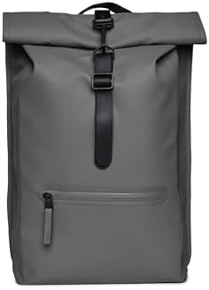 RAINS Rolltop Rucksack, Waterproof Backpack For Men & Women