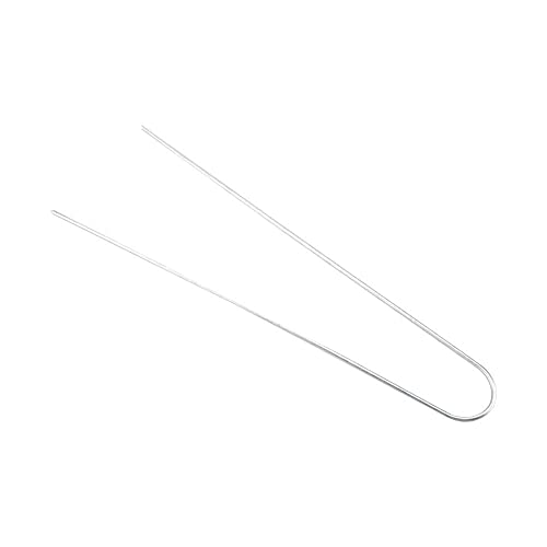 50x Picchetti di ancoraggio lunghi,Chiodi da Terra in acciaio Picchetti da Giardino per il fissaggio di reti parasole e di sintetica,30x4cm,in filo d'acciaio dello spessore di