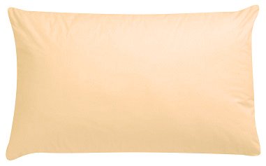 Luxury Polycotton Pair of Plain Pillowcase, 49cm x 74cm - Peach, Pack of 2 โ image 1