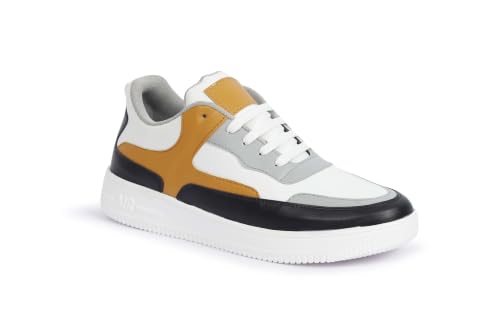 Image of Casual Low-Top Streetwear Sneakers with Embossed Sole Detail
