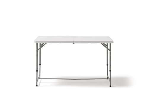Miniatura 3 de KG KITGARDEN - Mesa Plegable Portátil Multifuncional, 122x60x58/74/90cm, Blanco