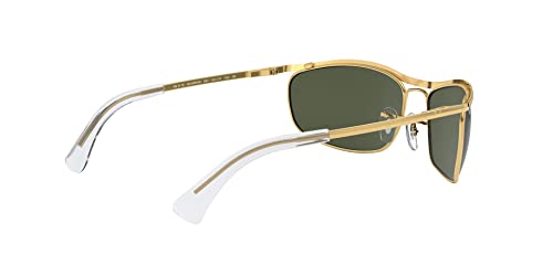 Ray-Ban RB3119 Olympian Rectangular Sunglasses, Gold/G-15 Green, 62 mm by Ray-Ban - Image 8