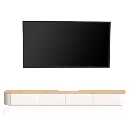 Moderner TV-Ständer, 240 cm, Unterhaltungszentrum mit Stauraum, stilvolle...