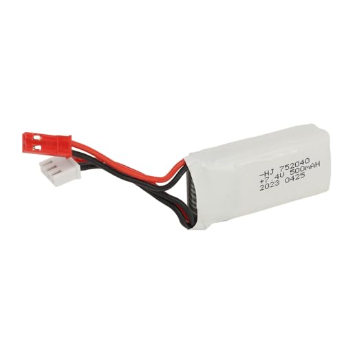 Bnineteenteam RC Lipo-Akku, 500 MAh Lipo-Akku 2S 7,4 V 35 C Überladeschutz-Akku für RC