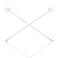 2pcs Sewing Loop Turner Hook with Latch,26.5cm Long Stainless Steel Sewing Loop Turner Hook,Sewing Loop Kit,Threader Tool Kits Drawstring Threader for Fabric Belts Strips DIY Knitting Accessories