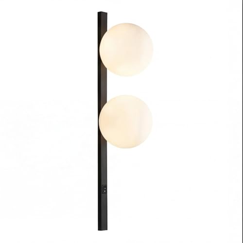 Aplique antideslumbrante con interruptor de doble lámpara E14 elegante para pasillo 2