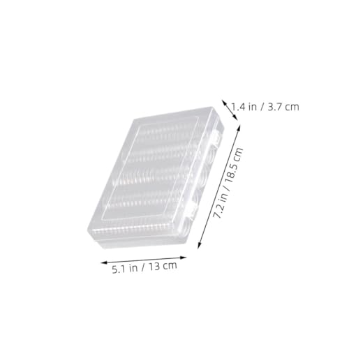 2 sets organizadores transparentes para monedas caja exhibidora miniatura 2