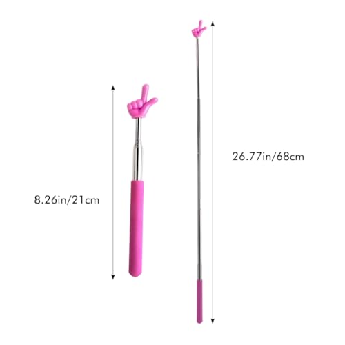 5 Stück Ausziehbar Zeigestab,Zeigestab ausziehbar,Schlagstock teleskop,Versenkbare Klassenzimmer Zeiger Teleskop Lehrer Zeiger Edelstahl Ausziehbar Lehrzeiger Hand Zeiger für Präsentationen