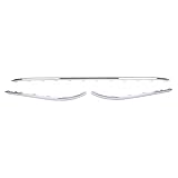 ApplianPar 3Pcs Rear Left Right Side and Center Chrome Bumper Molding Trim for Volkswagen Passat 2016-2019