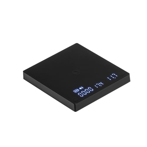 Genérico Almacene la Mini báscula de Cocina Comida del café Espejo Negro(Black)