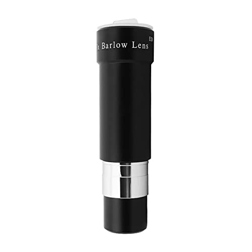 Barlow 3X extensor focal de aluminio de 1,25 pulgadas para noches de astronomía en familia
