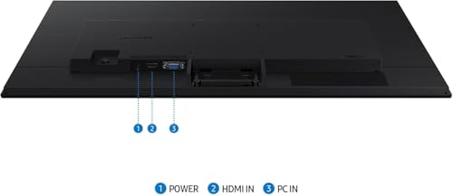 شاشة سامسونج اسنشيال S3 مقاس 24 بوصة بتقنية اي بي اس، شاشة عالية الدقة HD ومعدل تحديث 100 هرتز ووقت استجابة 5 مللي ثانية (جي تي جي)