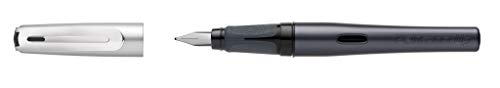 Pelikan Pelikano Up Fountain Pen, Right-Handed, Medium Nib, Anthracite, 1 Pen (802772) #TOP5