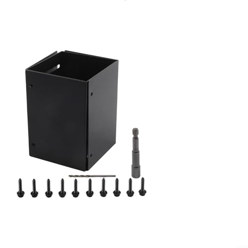 Yhenlovtt Protector de poste de valla de acero inoxidable, rango ajustable de 3.3 a 6 pulgadas, para una cubierta de poste duradera y resistente a la intemperie para buzones, barandillas de cubierta y