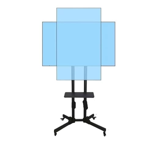 Support TV roulettes mobile rotatif grand écran 32-45 pouces chariot LCD