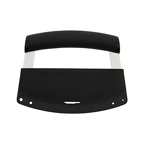 Kitchenaid Mezzaluna Knife With Stainless Steel Curved Blade With Ergonomic Handle, 6 Inch, Black #TOP1