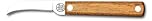 DUE BUOI 247L FX Coltello da Innesto a Lama Fissa Professionale Alberi da Frutto e Giardinaggio Acciaio Carbonio Manico in Legno