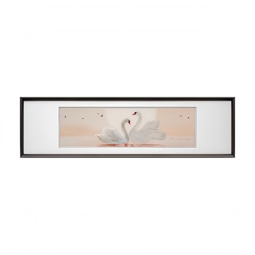 FENGSHUI-CAISHEN Cross-stitch, Embroidery for Swan Wall Art - Wall Decor for Living Room, Chinese New Year Decoration, Chinese Decor & Gifts