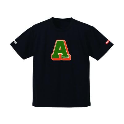 JTTA公認 卓球ユニフォーム(男女兼用(ドライ):Lサイズ)アルファベット A ブラック