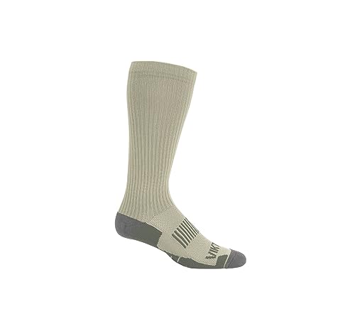 VIKTOS Men's Johnny Combat Cusioned Breathable Arch Support Moisture-Wicking Tactical Boot Socks, Olive Green, Small - 2 Pack