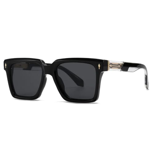 Lunettes de soleil populaires punk vintage pour homme et femme en plein air