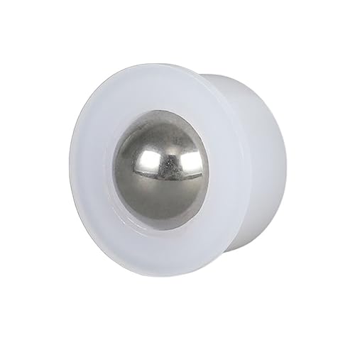 Miniature Nylon Universal Ball Bearing Wheel NL-8H Engineering Plastics Acid Alkali Resistance Corrosion Transfer Ball 5Pcs(NL 8H Steel)