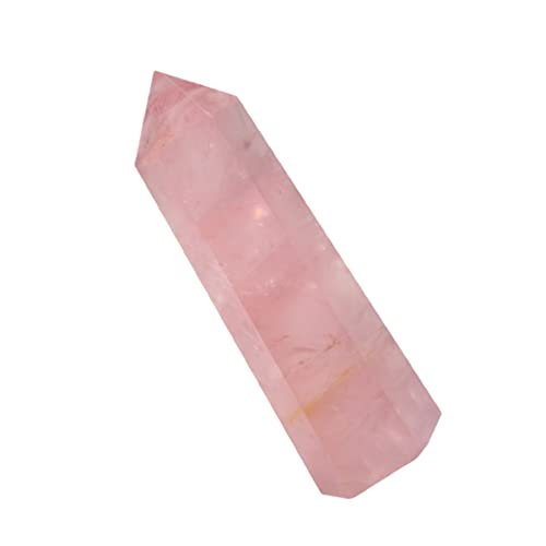 FOMIYES Pink Crystal Feng Wand Dinner Table Decor Meditation Tools Cooking Gifts for Men Crystal Pillar Crafts Crystal Decor Memorial Ornaments Rose Decor Household Stone Furnishings