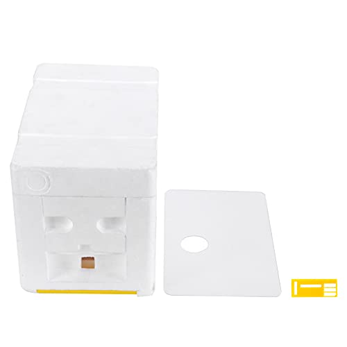 Toeponeer para colmena, mini caja de colmena con aislamiento, cámara de alimentación separada, puerta antiescape, crianza de alto éxito, construcción duradera de espuma y plástico