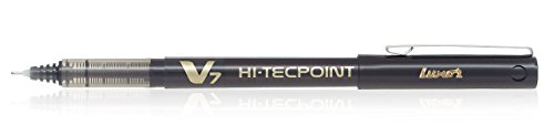 Pilot BX-V7-B Hi-Tecpoint Rollerball Pen, 0.7 mm Tip - Black, Box of 12