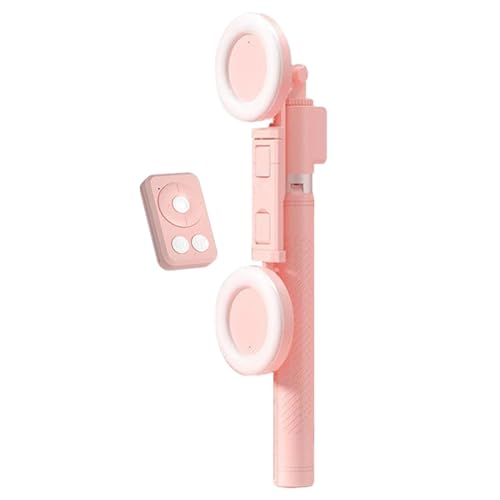 Trépied de téléphone portable avec éclairage LED et perche extensible de 170 cm sans fil
