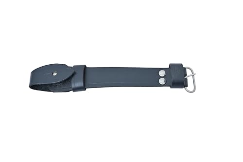 Ceinture en cuir véritable SAM noir, l'essence des costumes d'époque - 7