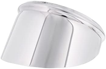 United Pacific C5002 4-inch Round Stainless-Steel Peep Mirror Visor, Highly Polished, Easy Installation, Fits 4-inch Peep Mirrors - 1 Visor Only