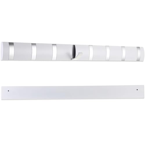 Wesiti 8 Hooks Large Wall Mounted Coat Rack, 26 Inch