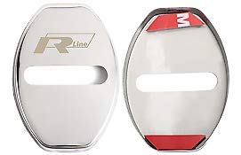 Volkswagen VW Rline porta in acciaio INOX con foro...