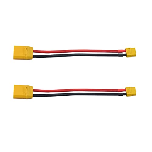 Jingzan 2 Sets XT60 Female to XT90 Male Adapter Cable 6inch 12awg Ebike Battery Wire