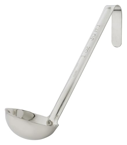 Winco One Piece Stainless Steel Ladle, 1 Ounce, 6"