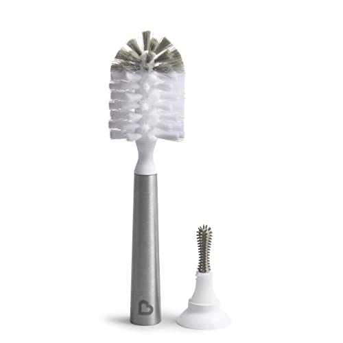 Munchkin® Shine™ Stainless Steel Bottle Brush And Refill Brush Head #TOP4