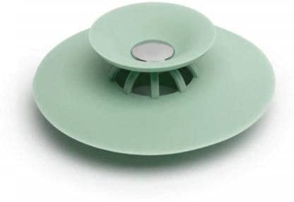 CIA World Wide Creative 2-in-1 Silicone Sewer Sink Sealer Cover Drainer Stopper with Hair Catcher (10.3 cm) Hair Wash Basin (Green) (B09B9SMNTB) Amazon Price History, Amazon Price Tracker