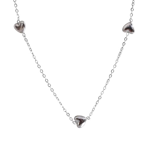 Collier medaillon en or pour femmes qui ne noircit pas argent sterling 925