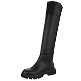  Ital Design Damenschuhe Stiefel Overknees, 8977-, Kunstleder, Schwarz, Gr. 38