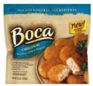 Kraft Boca Natural Meatless Chicken Nugget, 10 Ounce -- 12 per case.