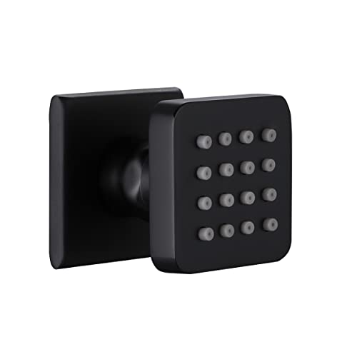 2 Inch Brass Shower Body Sprayer Jets For Bathroom Accessories Npt 1/2” Matte Black Dsj02Br02-B #TOP9