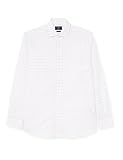 Estilo casual Hackett London Algodón Linen Wpane Camisa, Blanco y Rojo, XL para Hombre