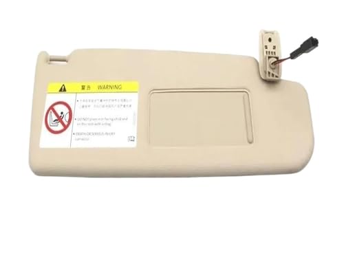 Pare-soleil Golf 6 droit beige avec miroir de courtoisie pour habitacle VW