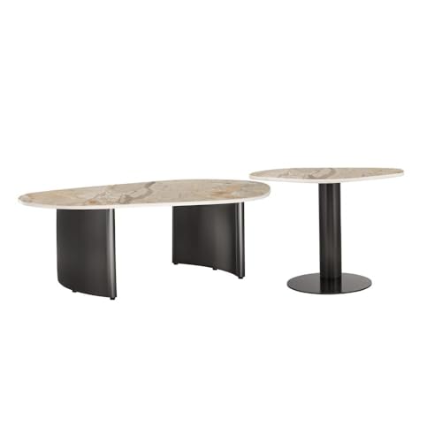 Image of Wakefit Center Table | 1 Yr Warranty | Coffee Table for Living Room Wooden, Tea Table for Living Room Wooden, Sofa Table, Free Installation from Brand, Modern Multi-Functional & Wobble-Free(Mocca)