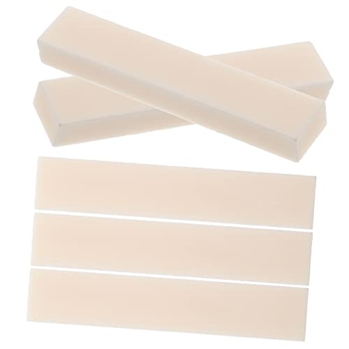 HEMOTON Acoustic Bass Bridge Saddle 5pcs Guitar String Nuts Ox Bone Guitar Bridge Saddles Supplies Tone Upgrade