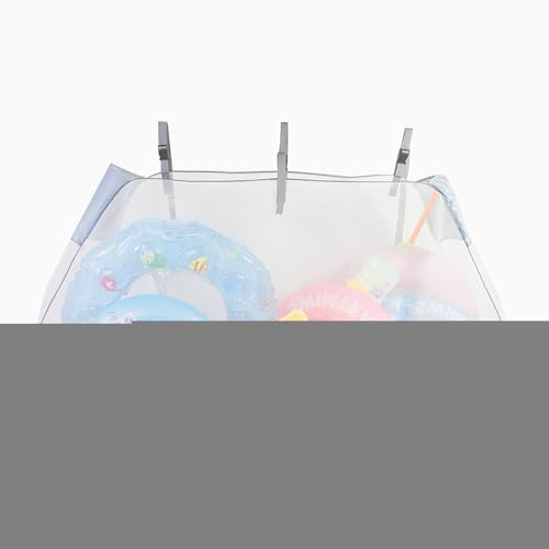 Générique Filet De Rangement pour Piscine, FiletDe Rangement Portable Et Réutilisable, AC De RangementPliable pour Filet, Sac Derangement Grande Capacité pour Jouets Gonflables, Flotteurs, Ballons