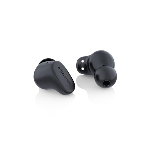 Image of Blaupunkt BTW40 Hybrid ANC Moksha in‑Ear Earbuds with Superior Noise Reduction, HD Sound, 6‑Mic CRISPR ENC, Blink Pair Technology, Ambient Mode, Wireless Charging, and TurboVolt Fast Charging (Black)